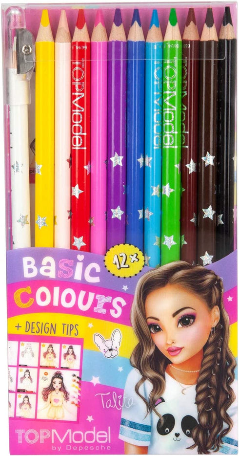 Top Model Coloring Book With Pencils