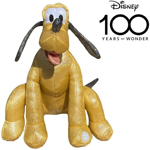 Disney 100 Pluto Glitter Plush With Sound