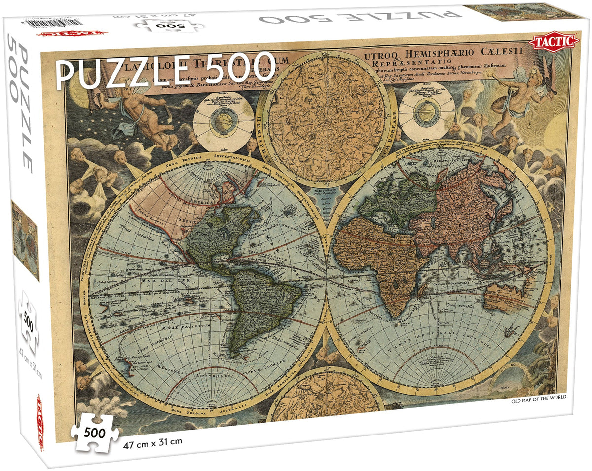 Tactic Puzzle Old World Map - 500 pcs