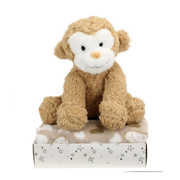 Toi Toys Giftbox Plush Monkey + Blanket