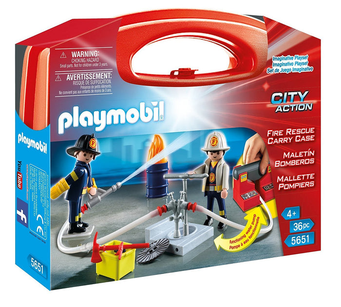 PLAYMOBIL 5651 City Action Fire Rescue Carry Case