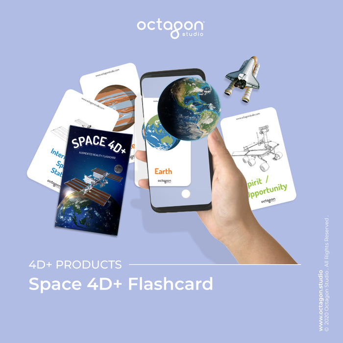 Octagon Space 4D+ Flash Cards