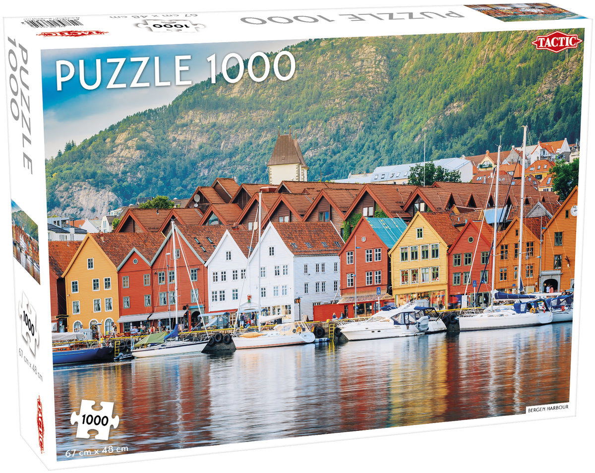 Tactic Jigsaw Puzzle Bergen Harbor Northern Stars 1000pcs