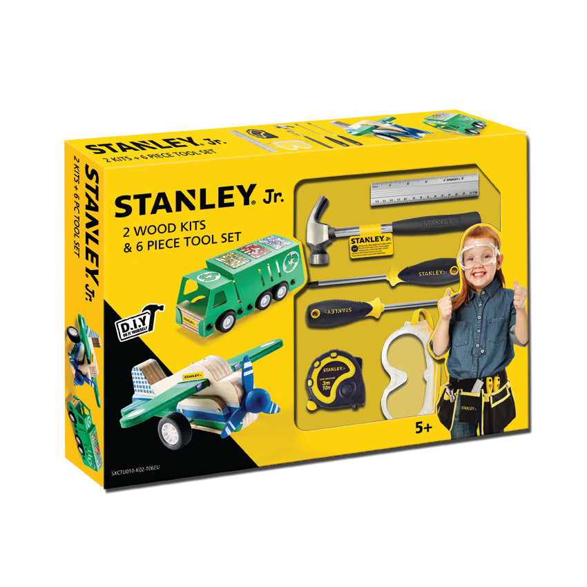 Stanley Jr 6 Piece Tool Set 2 Wood Kits