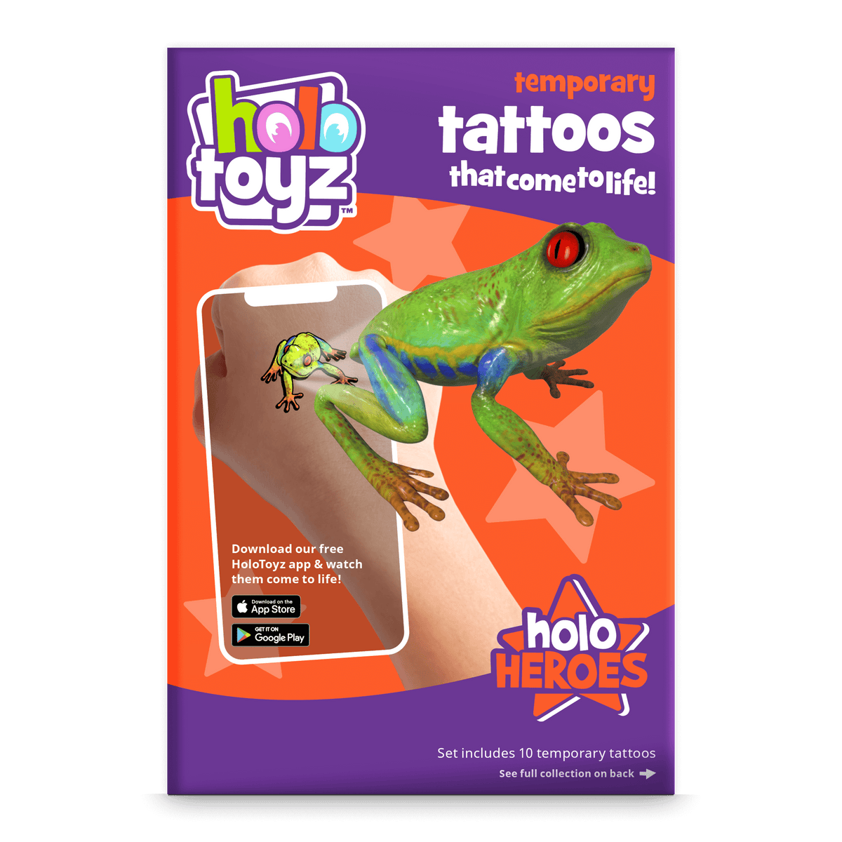 Holotoyz Holo Heroes Temporary Tattoos