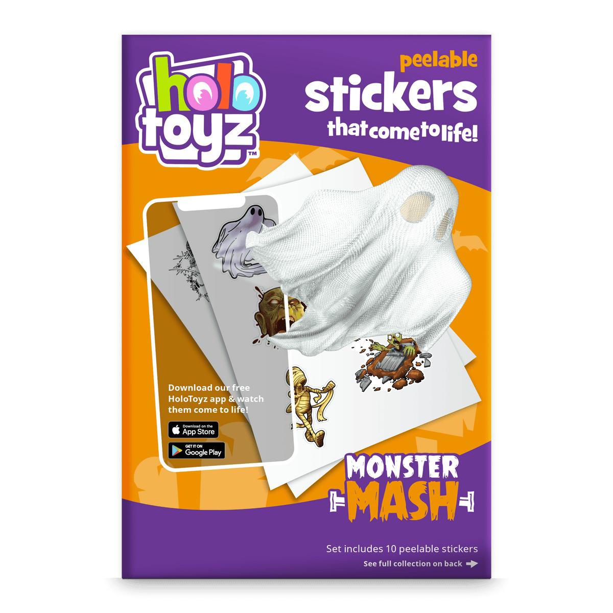 Holotoyz Monster Mash Peelable Stickers