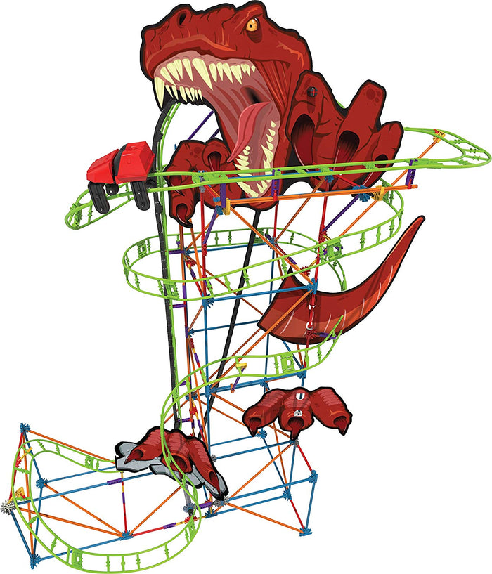 KNex Thrill Rides, T-Rex Fury Roller Coaster Building Set,